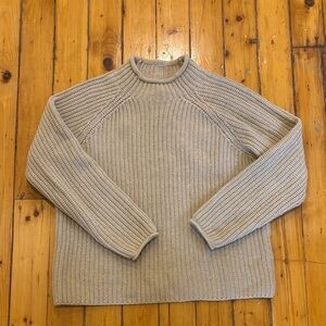 Barbour Women's Beige Fisherman Sweater